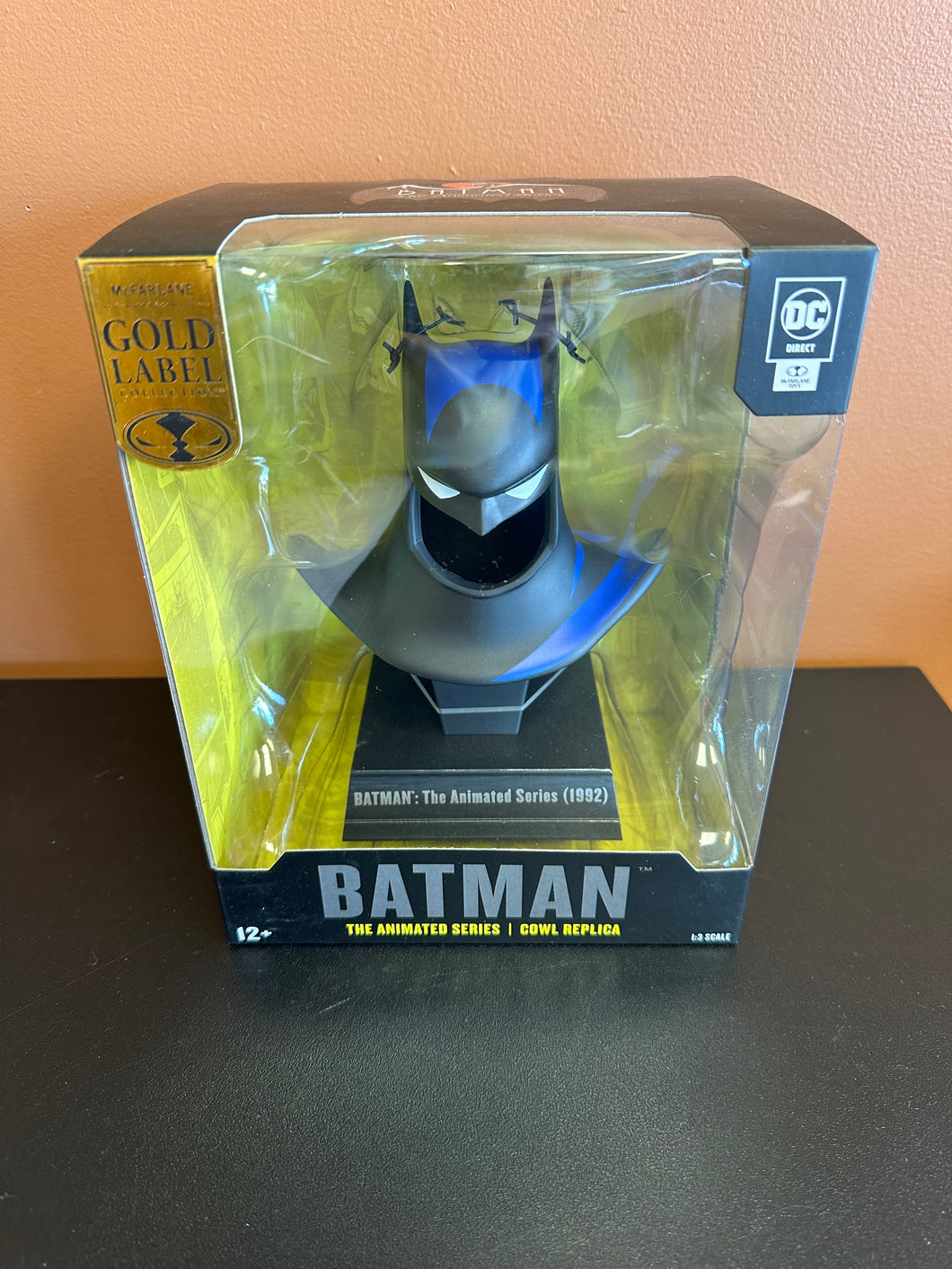 DC Direct Mcfarlane Toys Gold Label Batman Animated Series Cowl Replica 1:3 Scale