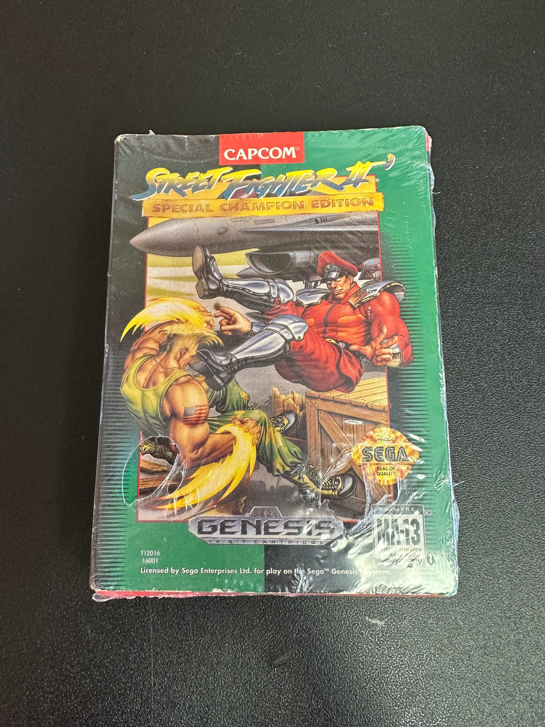 SEGA Genesis Street Fighter II Special Champion Edition Sealed Plastic Tears Box DMG