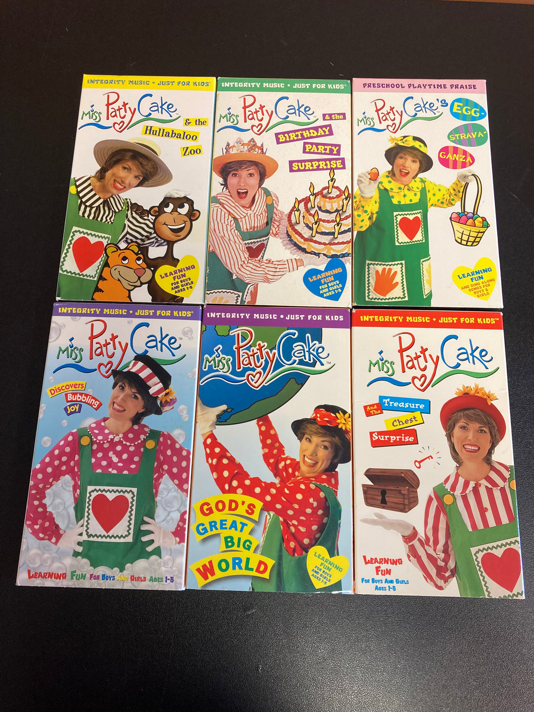 Miss Patty Cake set of 6 VHS preowned