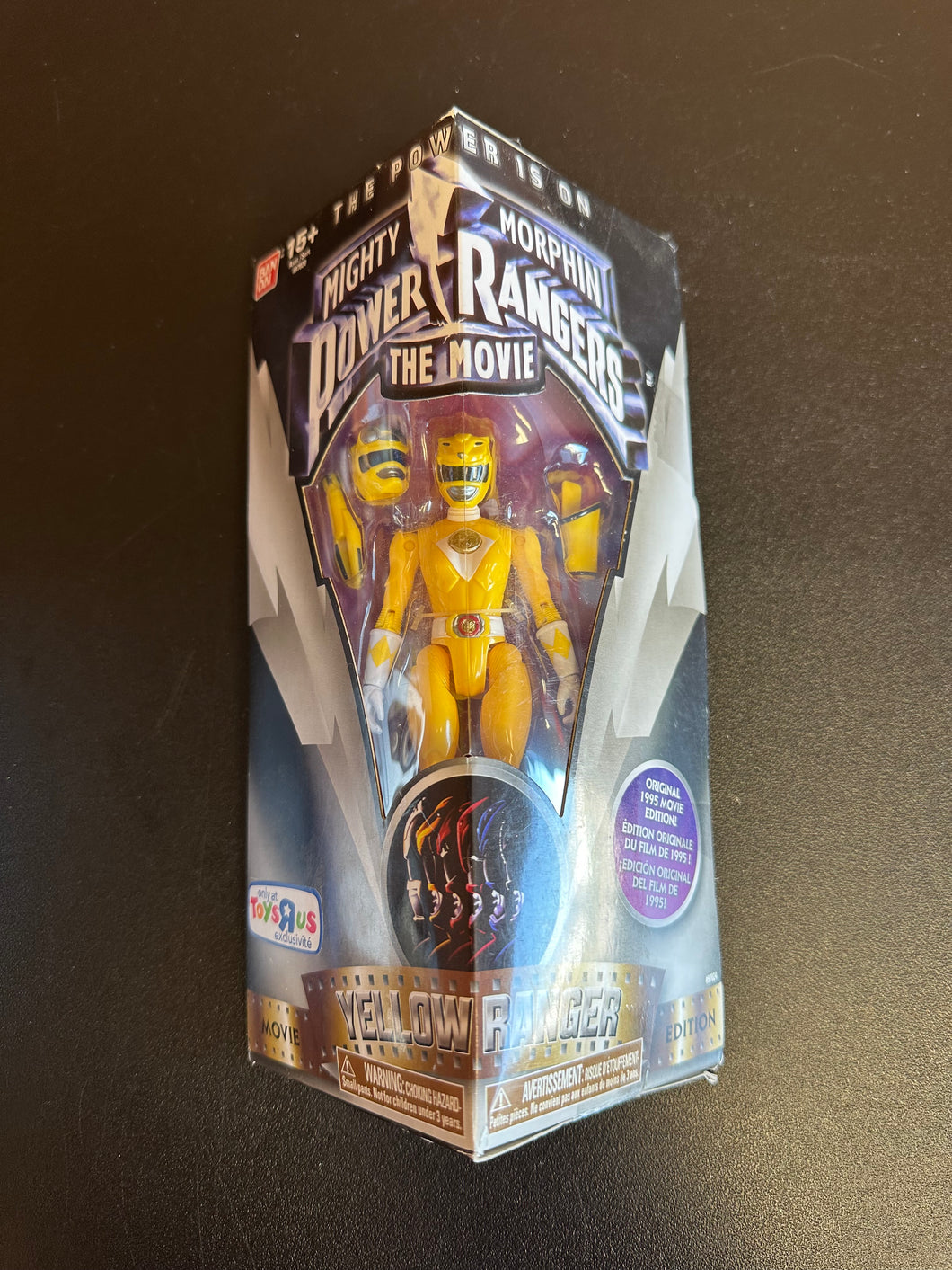 Bandai MMPR Movie Edition Yellow Ranger Toys R Us Exclusive