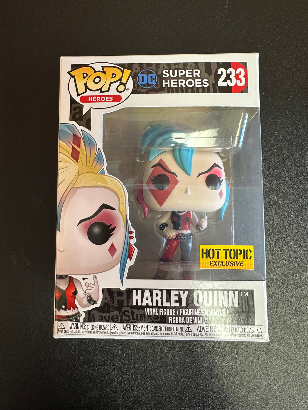 FUNKO POP DC HEROES HARLEY QUINN HOT TOPIC 233