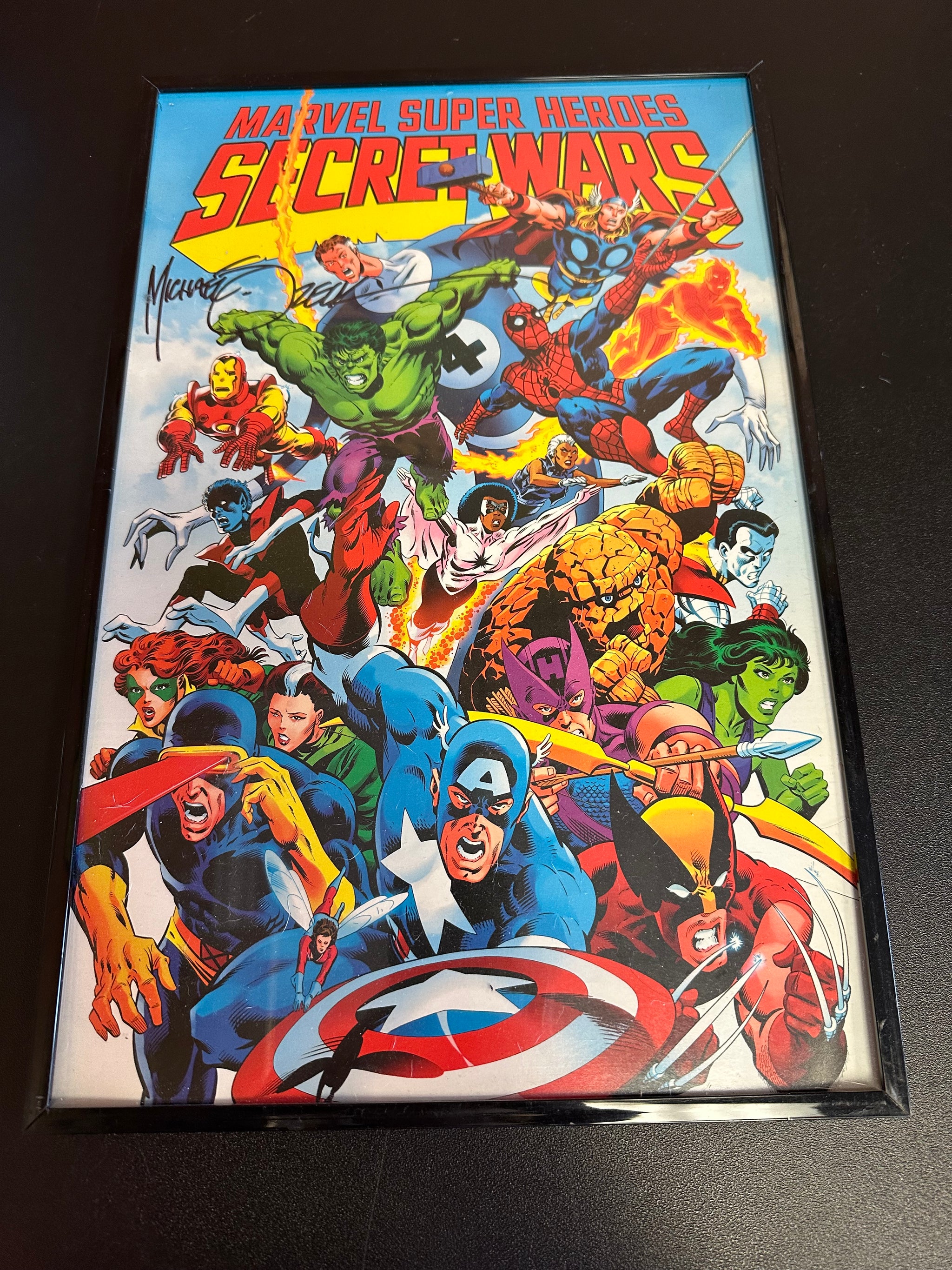 Marvel Super Heroes Secret Wars Comic Cover Art Print 17”x11” with