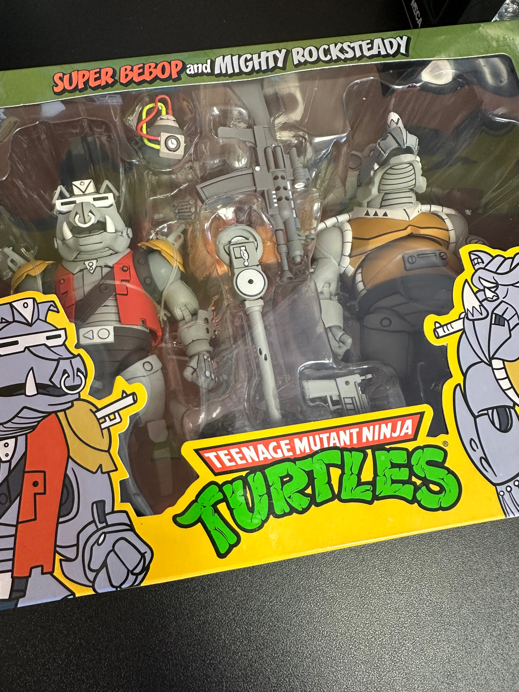 NECA TMNT SUPER BEBOP & MIGHTY ROCKSTEADY