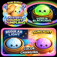 Load image into Gallery viewer, Fun Doh Color Changing (1) Mystery Dumpling Squishy Toy
