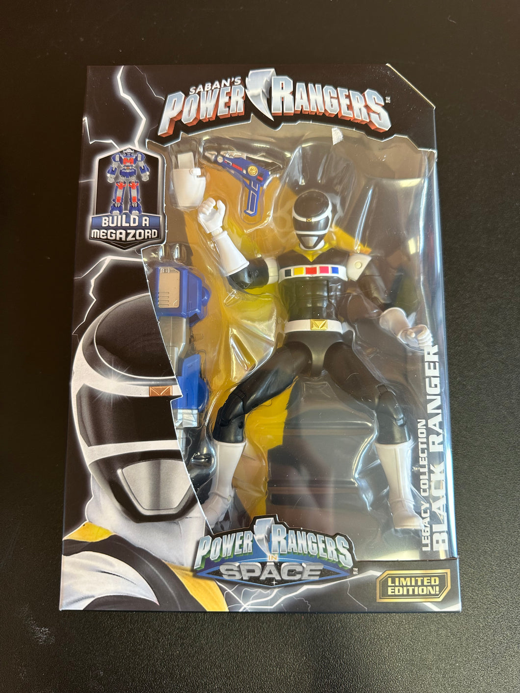 BANDAI SABAN’S POWER RANGERS IN SPACE LEGACY COLLECTION BLACK RANGER FIGURE