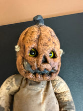 Load image into Gallery viewer, Pumpkin Pulp Jack-O Pumpkin Handmade Doll
