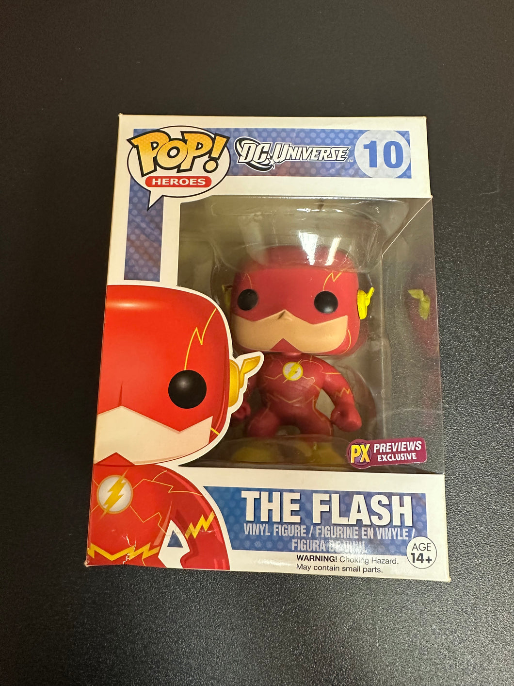 FUNKO POP DC UNIVERSE THE FLASH PX 10 BOX DAMAGE