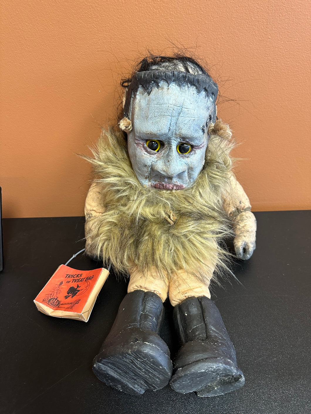 Pumpkin Pulp Crankenstein Handmade Doll