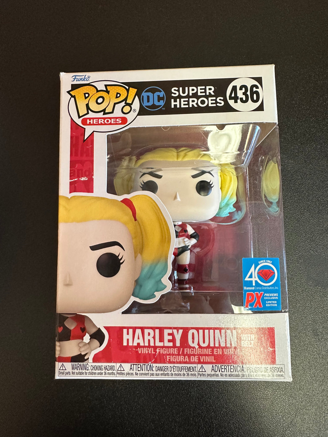 FUNKO POP DC HEROES HARLEY QUINN WITH BELT PX PREVIEWS 436