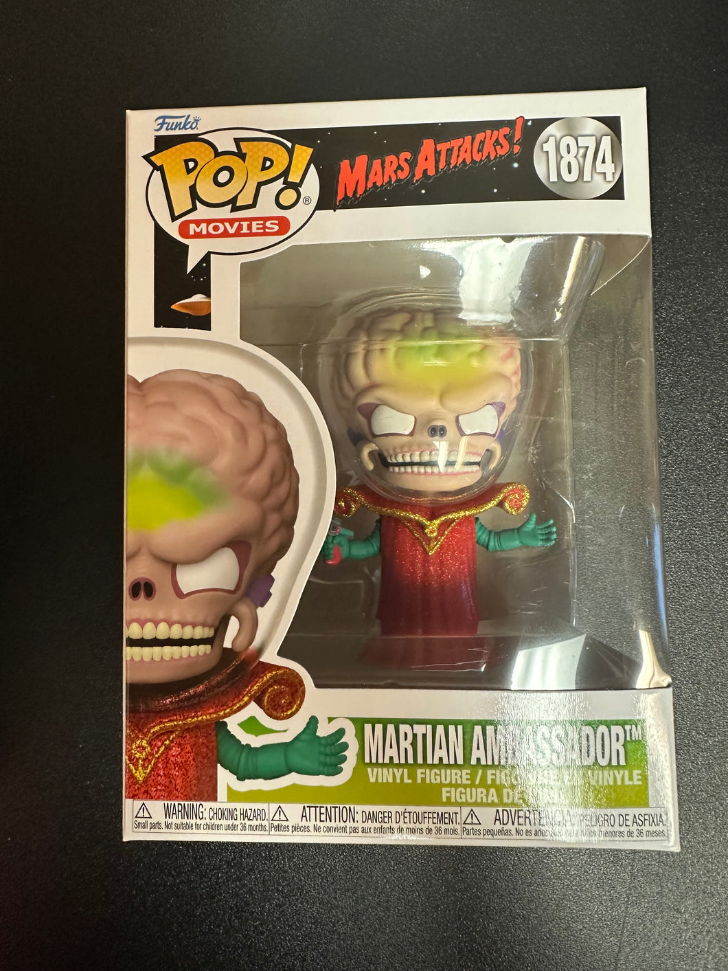 FUNKO POP MOVIES MARS ATTACKS! MARTIAN AMBASSADOR 1874