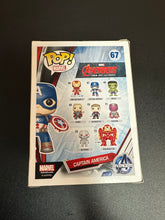 Load image into Gallery viewer, FUNKO POP MARVEL AVENGERS AGE OF ULTRON CAPTAIN AMERICA 67 BOX DAMAGE
