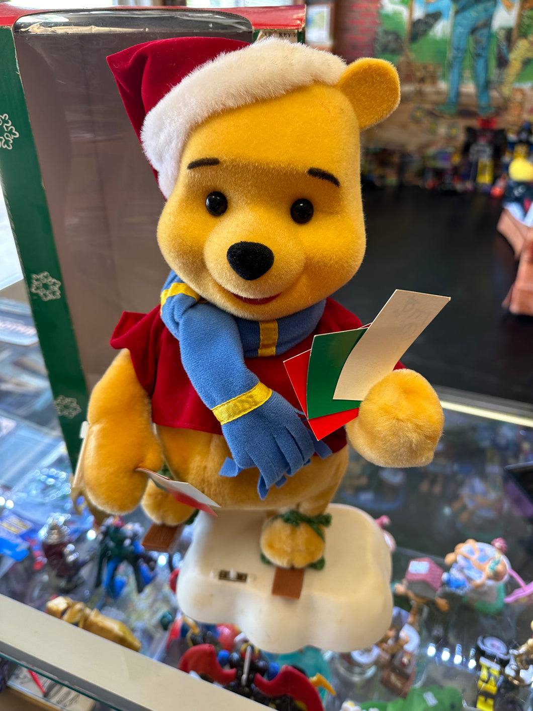 Telco Winnie the Pooh Animated Christmas Display Figure NONWORKING