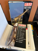 Load image into Gallery viewer, Wildlife Fact File 3 Ring Binders 11 Group Cards Incomplete
