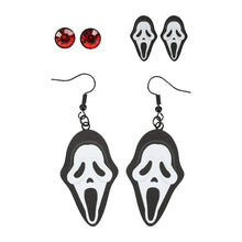 Load image into Gallery viewer, Ghost Face 3 Pack Earring Set
