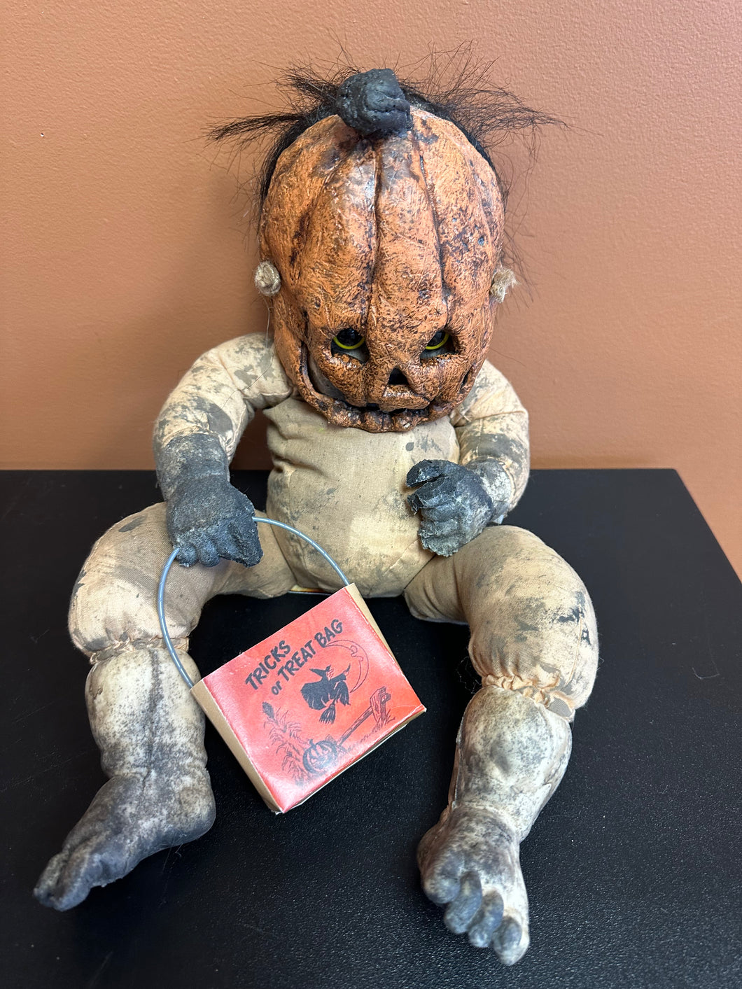 Pumpkin Pulp Jack-O Pumpkin Handmade Doll