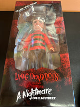 Load image into Gallery viewer, Living Dead Dolls Presents Nightmare on Elm Street Freddy Krueger Figure with Sound
