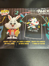 Load image into Gallery viewer, FUNKO TEES MED ALICE IN WONDERLAND FLOCKED RABBIT TARGET
