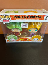 Load image into Gallery viewer, FUNKO POP DRAGONBALL SUPER SS KALE &amp; SS CAULIFLA 2 PACK 2020 FUNIMATION
