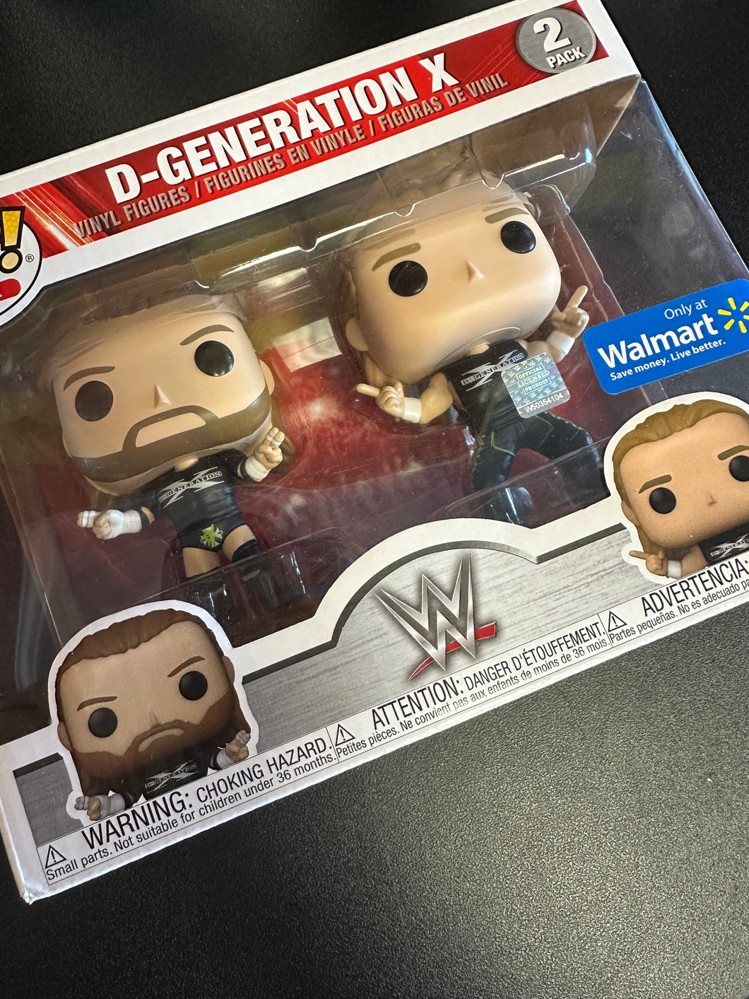 FUNKO POP WWE D-GENERATION X 2 PACK BOX DAMAGE