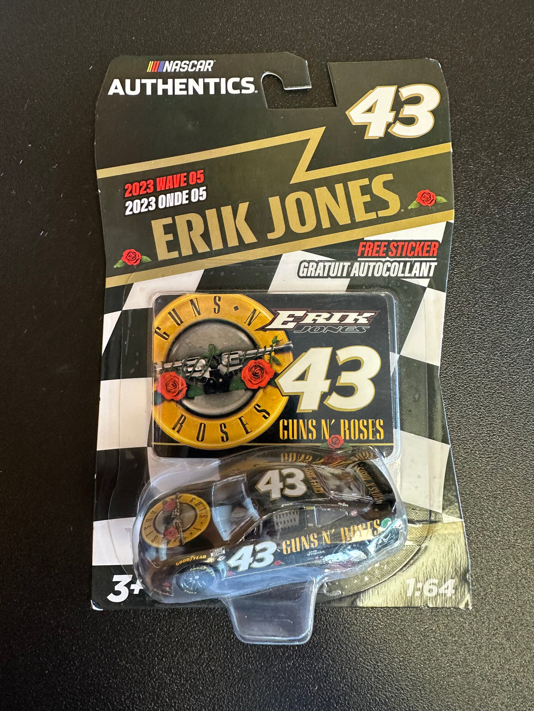 NASCAR AUTHENTICS 2023 WAVE 05 ERIK JONES GUNS N’ ROSES 1:64 CAR