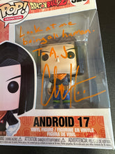 Load image into Gallery viewer, FUNKO POP SIGNED BY CHUCK HUBER DRAGONBALL Z 529 ANROID 17 NO COA
