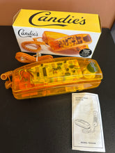 Load image into Gallery viewer, Candie’s Orange Translucent Phone Corded Landline Telephone with Box

