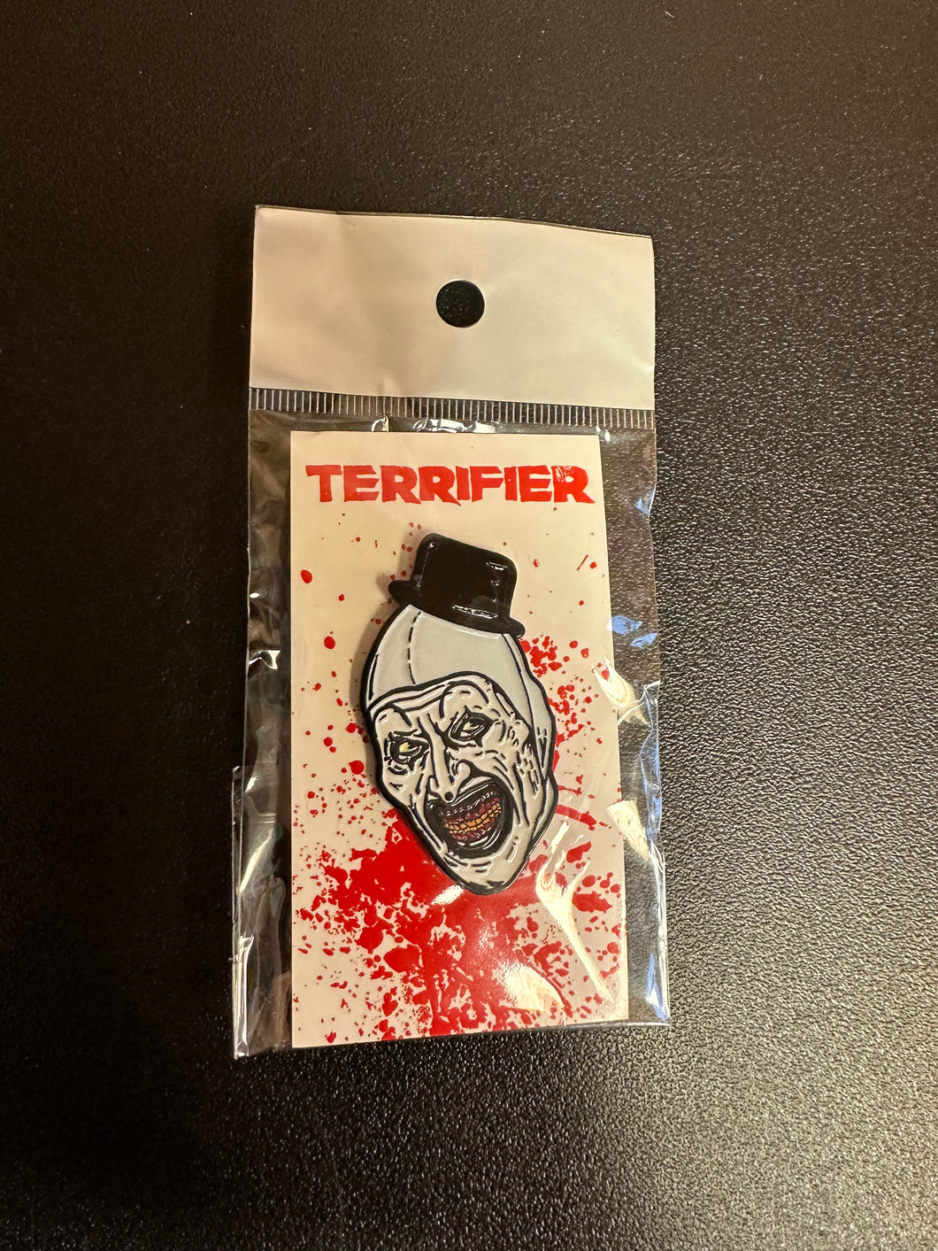 Terrifier Art the Clown Enamel Pin