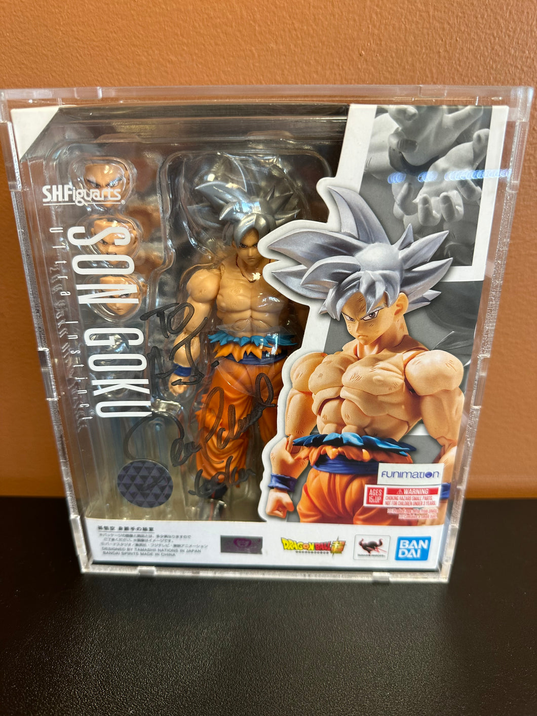 S.H.Figuarts DRAGONBALL SUPER SON GOKU Ultra Instinct SIGNED Sean Schemmel NO COA