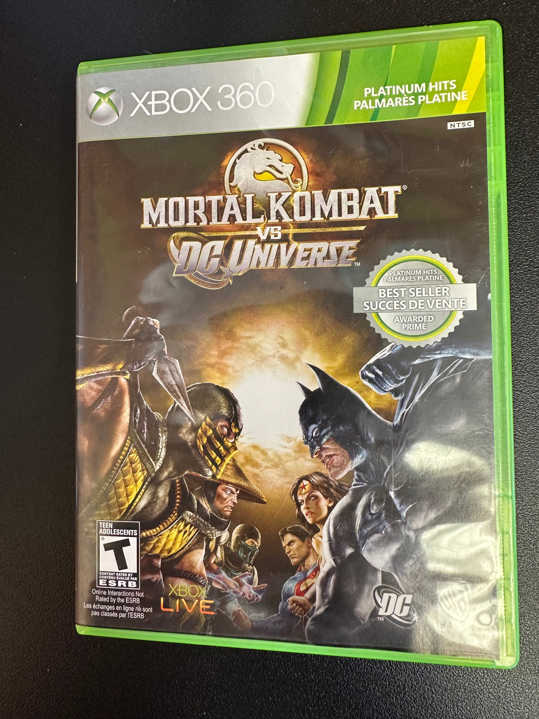 XBOX360 PLATINUM HITS MORTAL KOMBAT VS DC MULTIVERSE CIB PREOWNED