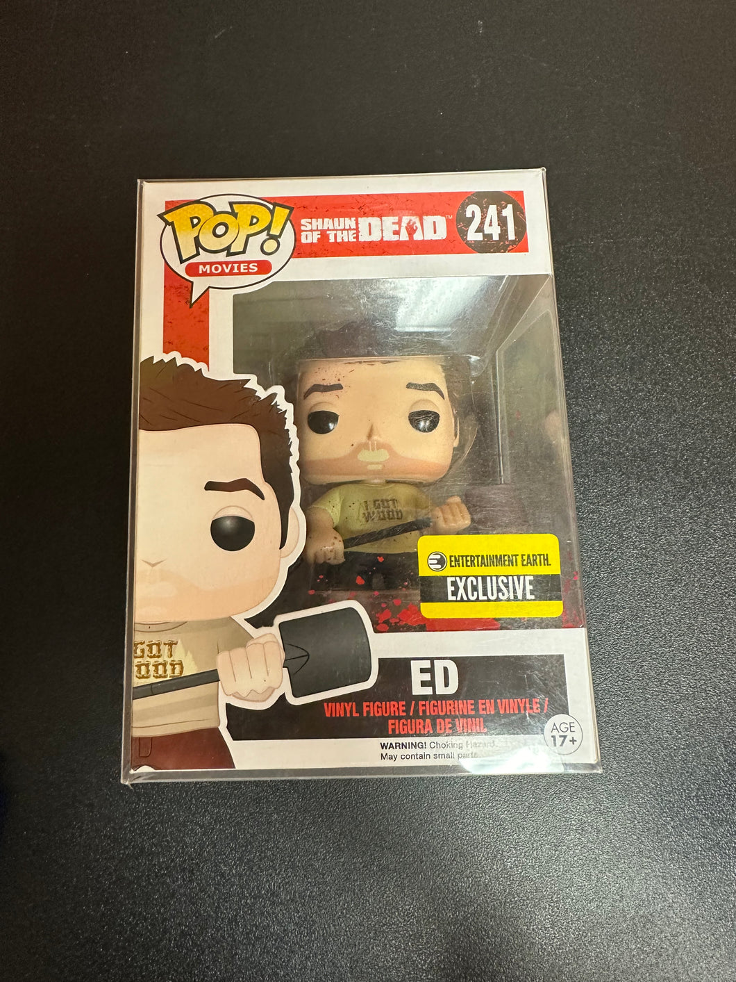 FUNKO POP SHAUN OF THE DEAD ED EE EXCLUSIVE 241 BOX DAMAGE