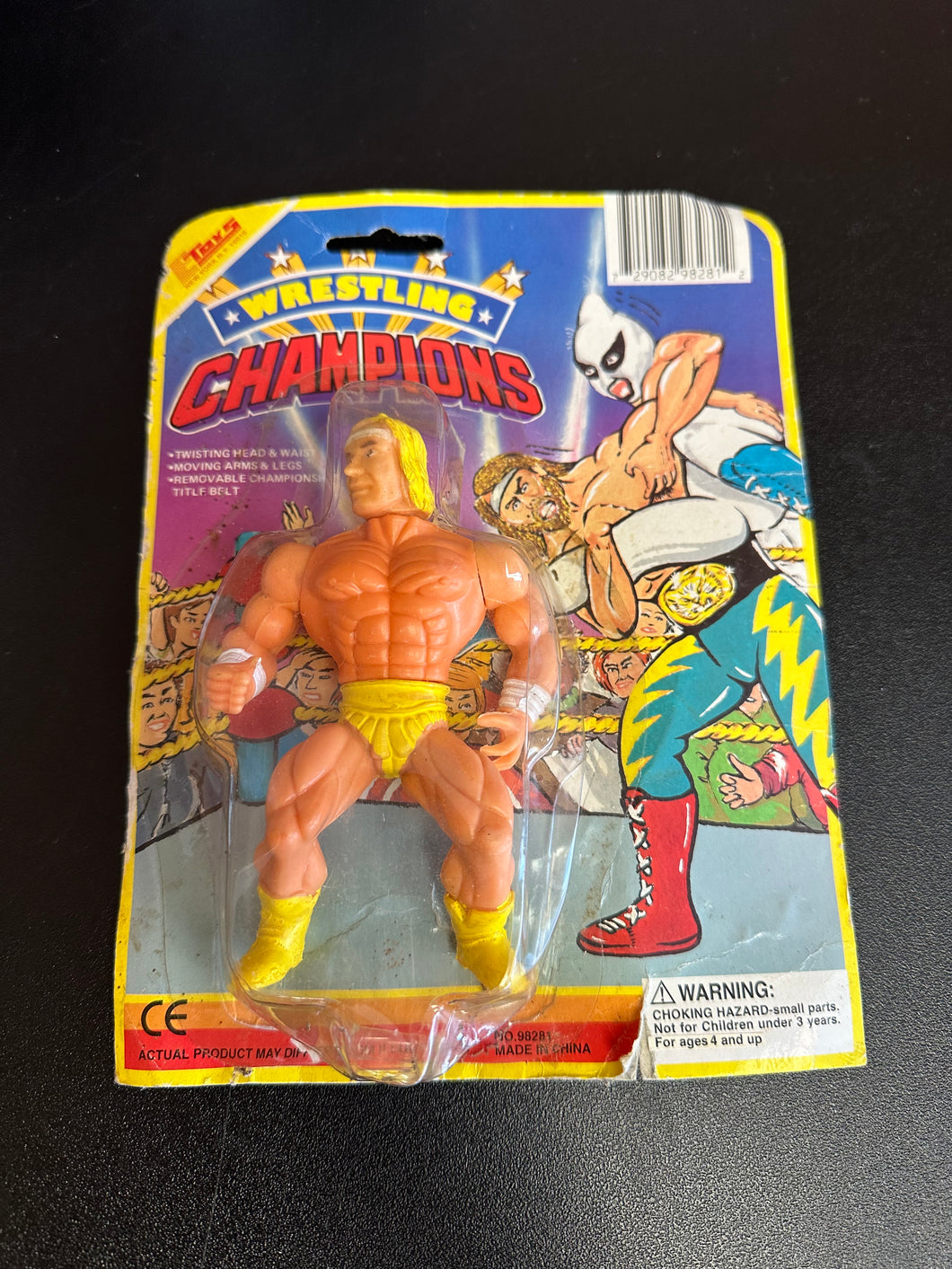 EToys Ro-el Wrestling Champs Champions Hulk Hogan Figure No Belt Reglued Damage LJN KO