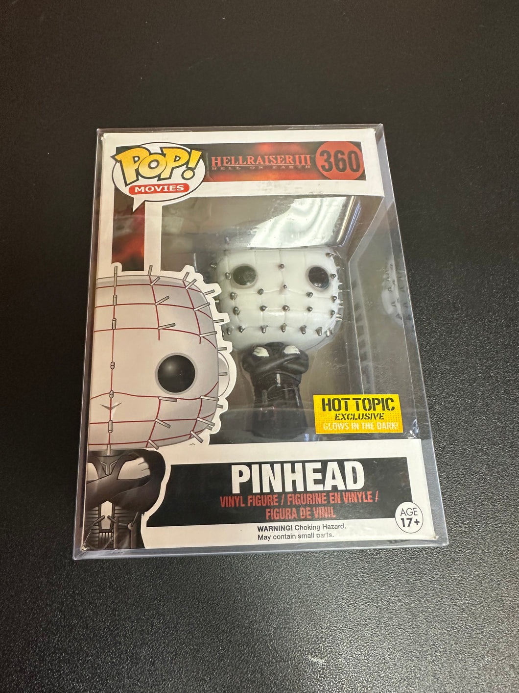 FUNKO POP HELLRAISER III PINHEAD HOT TOPIC 360 BOX DAMAGE