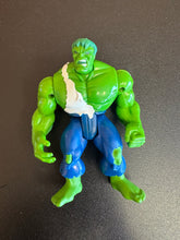 Load image into Gallery viewer, Marvel Toy BIZ 1997 Battle Damage Incredible Hulk Leg Kick Loose Preowned Figure
