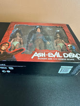 Load image into Gallery viewer, NECA STARZ SERIES ASH VS EVIL DEAD BLOODY ASH FACES DEMON SPAWN PREOWNED FIGURES
