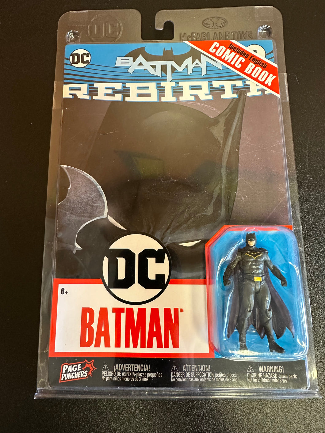 DC PAGE PUNCHERS BATMAN REBIRTH COMIC & 3” FIGURE