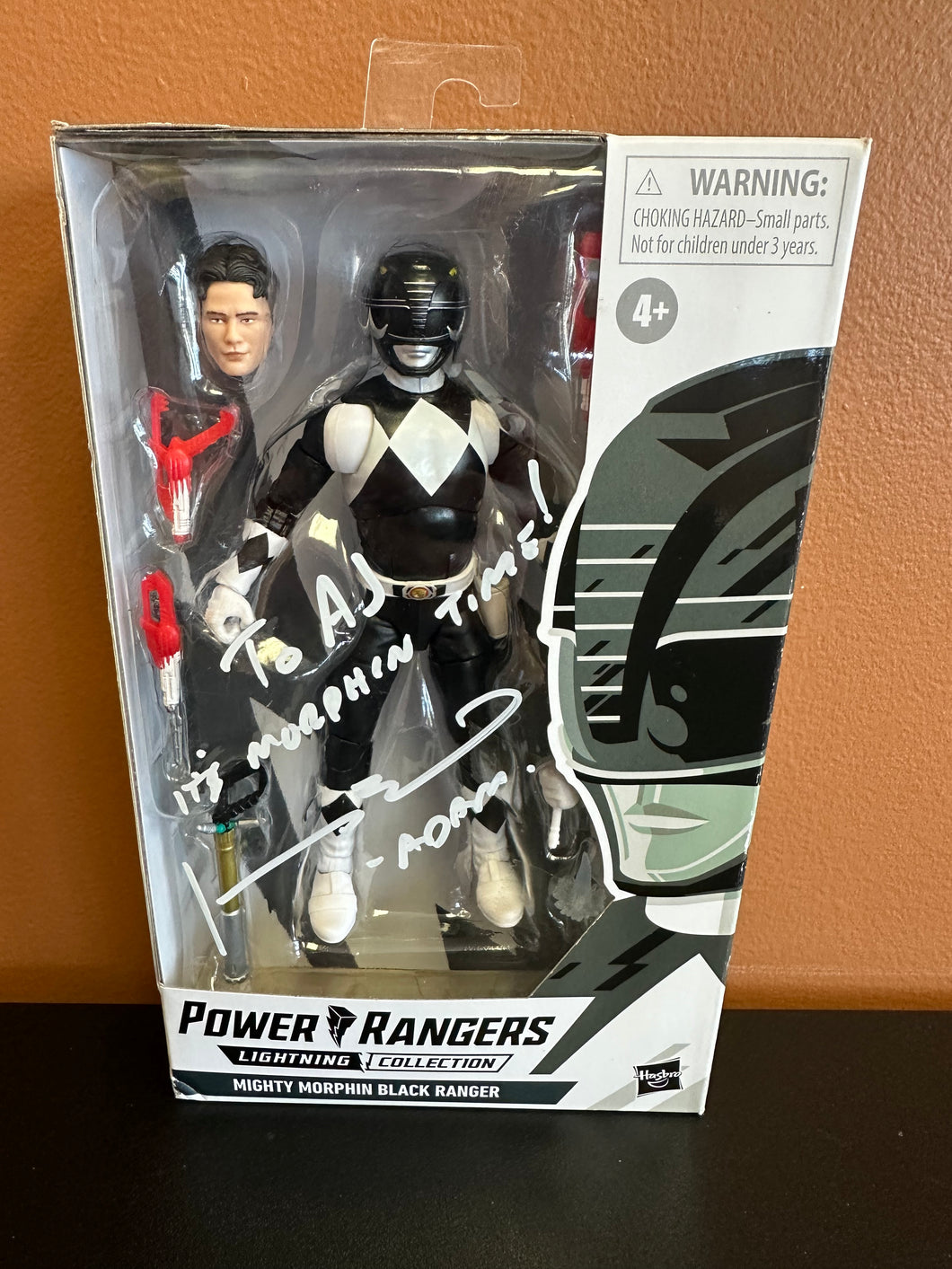 Hasbro Power Rangers Lightning Collection Black Ranger Signed JOHNNY YONG BOSH “Adam” NO COA