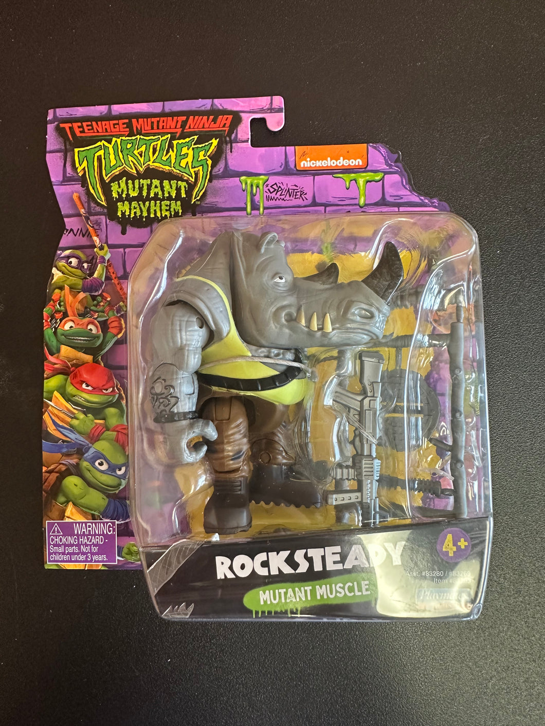 Playmates TMNT Mutant Mayhem Mutant Muscle Rocksteady