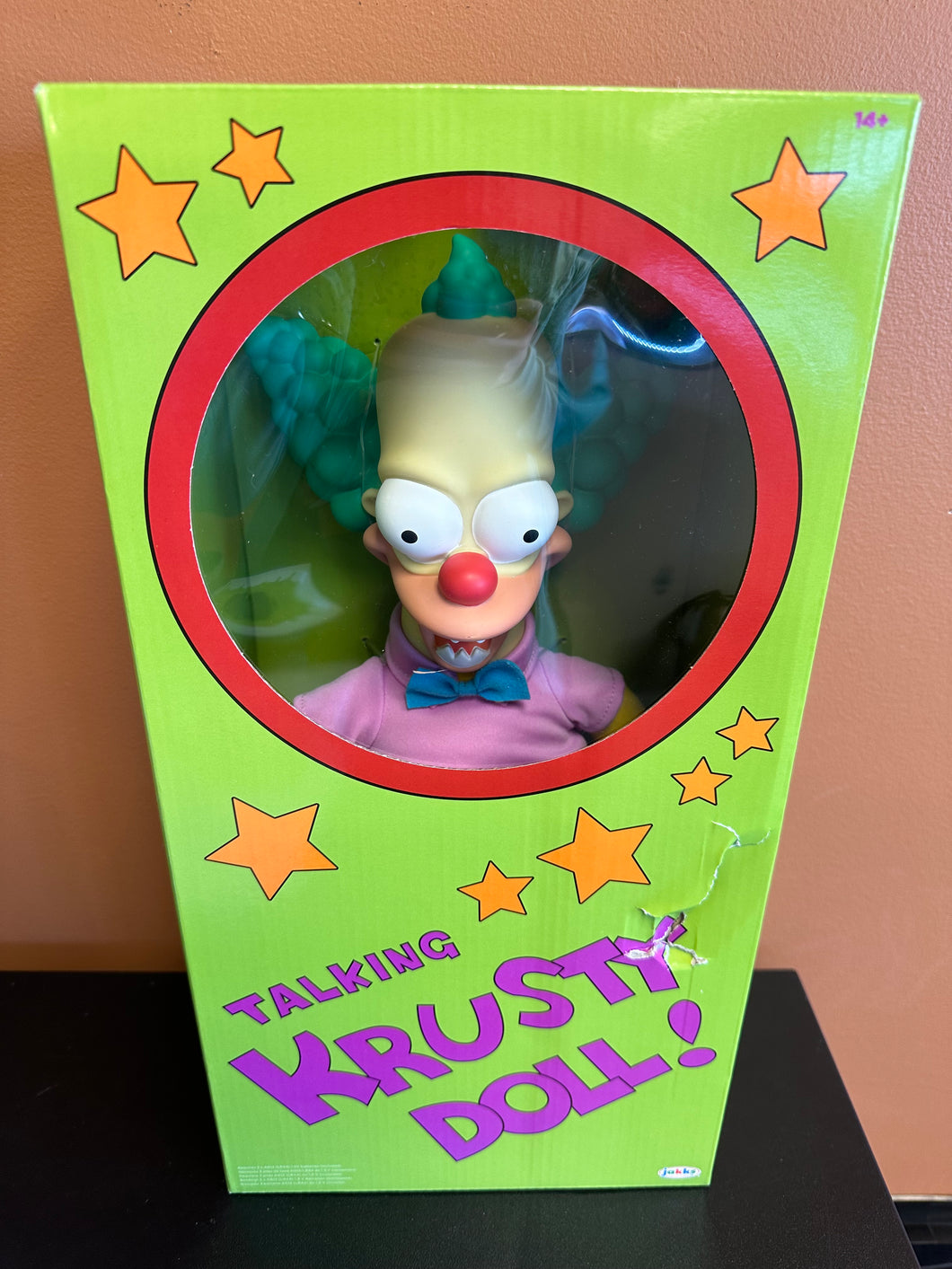 JAKKS PACIFIC SIMPSONS TALKING KRUSTY DOLL! BOX DAMAGE