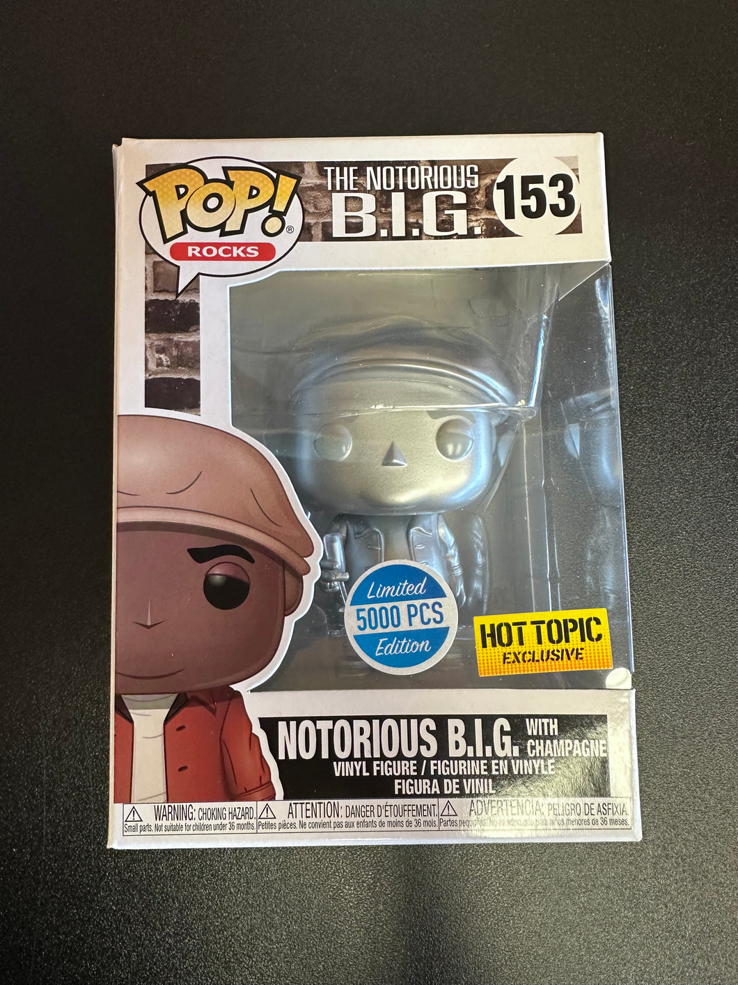 FUNKO POP ROCKS THE NOTORIOUS B.I.G. WITH CHAMPAGNE EXCLUSIVE HOT TOPIC 153