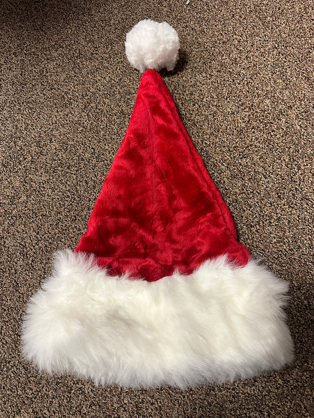 Adult Fuzzy Santa Hat