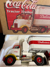 Load image into Gallery viewer, ERTL 1954 GMC COCA-COLA TRACTOR-TRAILER w/GREAT DANE TRAILER 1:25 SCALE PREOWNED
