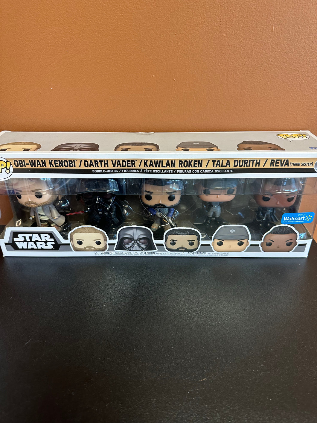 FUNKO POP STAR WARS BOBBLE-HEADS 5 PACK WALMART BOX DAMAGE