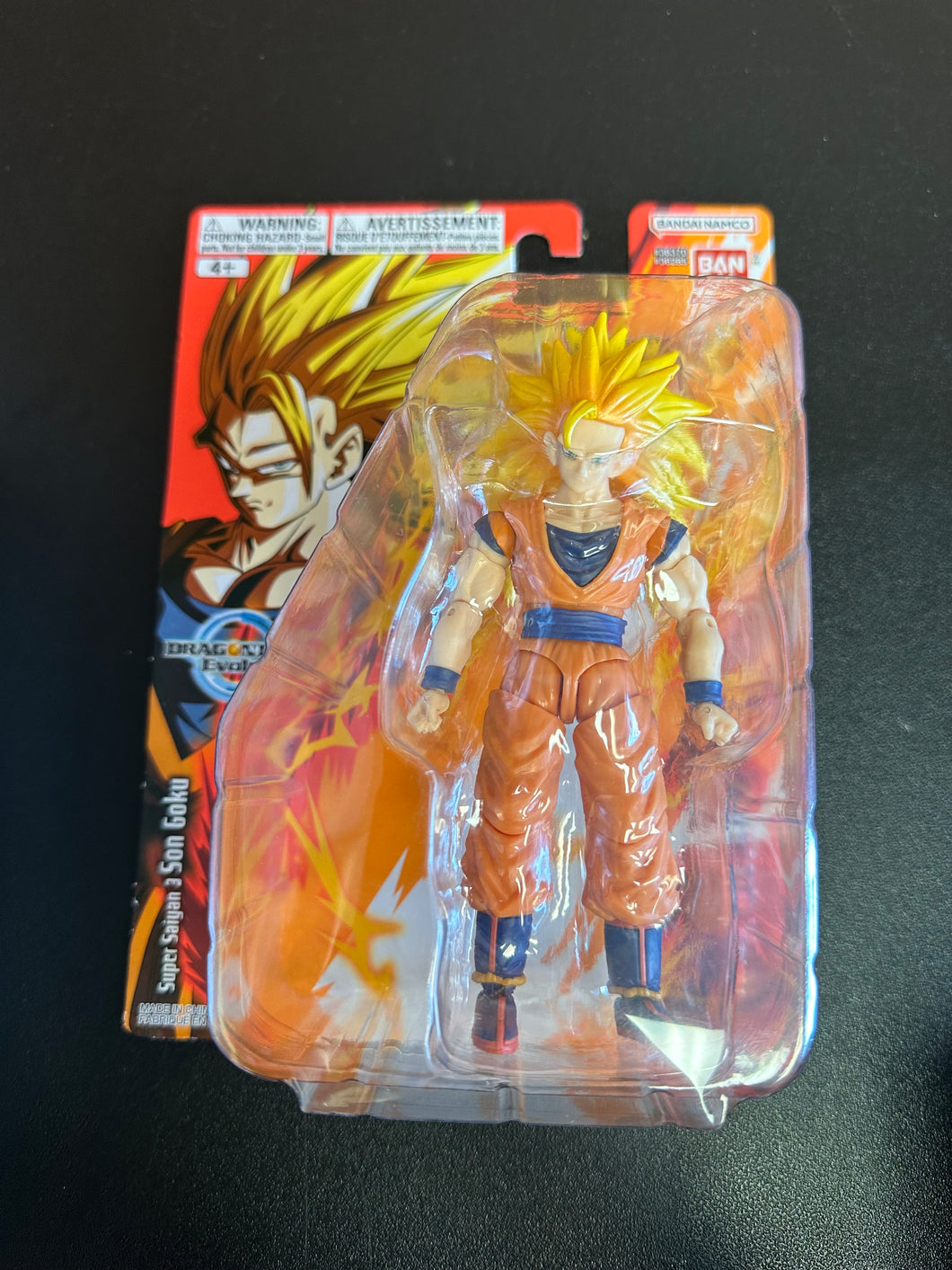 BANDAI DRAGONBALL SUPER EVOLE SUPER SAIYAN 3 GOKU FIGURE