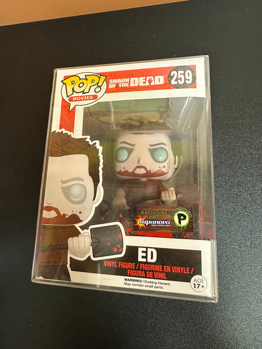 FUNKO POP SHAUN OF THE DEAD ED 2015 EXCLUSIVE 259 BOX DAMAGE