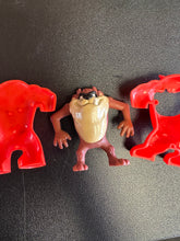 Load image into Gallery viewer, McDonald&#39;s Taz Looney Tunes Happy Meal Figurine Tazmanian Devil Red Suit Preowned
