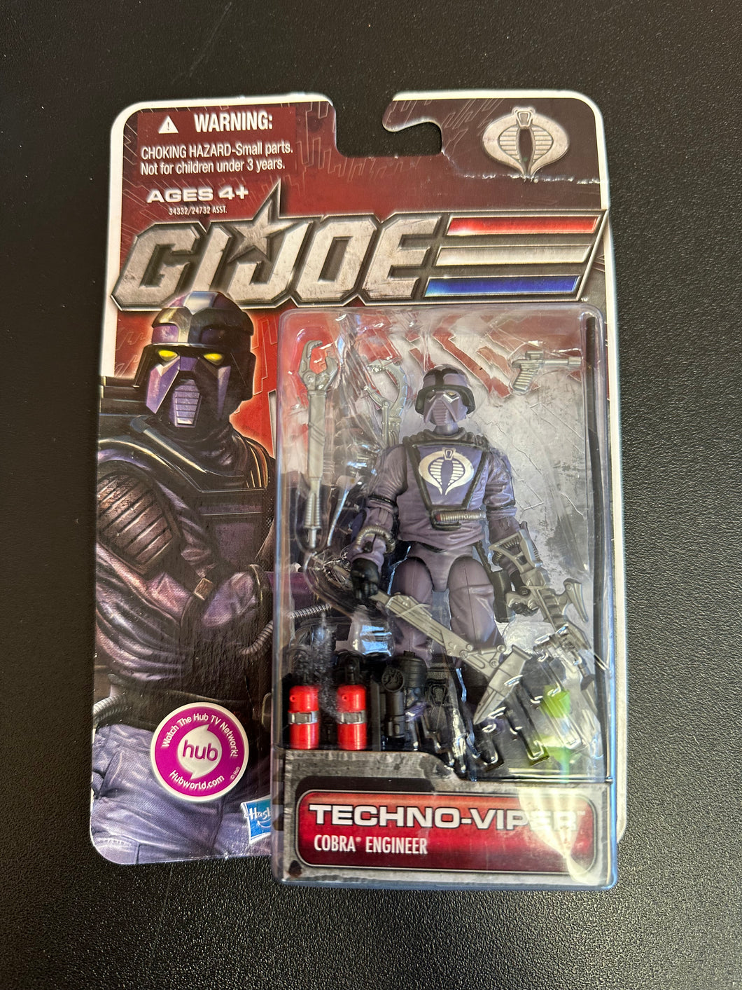 Hasbro G.I. Joe 30th Anniversary Techno-Viper Cobra Engineer Card Damage
