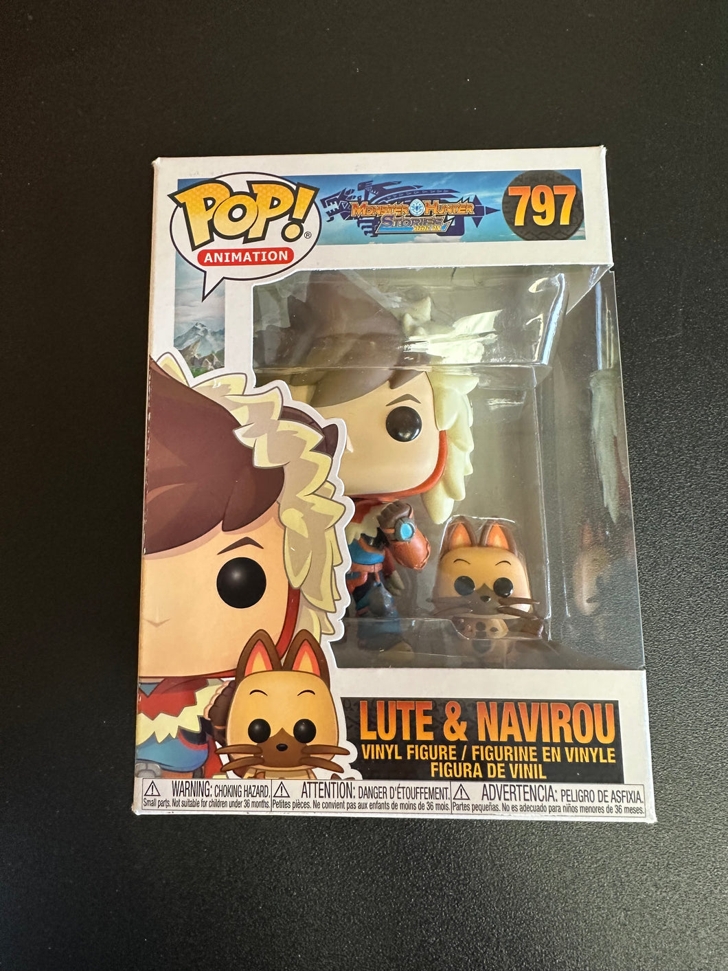 FUNKO POP MONSTER HUNTER STORIES LUTE & NAVIRO 797 BOX DAMAGE