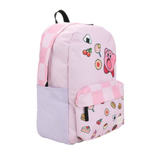 Load image into Gallery viewer, Kirby Inhaling Food 17" Pink Laptop Backpack
