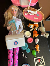 Load image into Gallery viewer, Barbie Blonde Pet Doctor Check Up &amp; Play Center Vet Pet PlaySet Pieces Preowned
