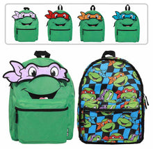 Load image into Gallery viewer, Bioworld Teenage Mutant Ninja Turtles Reversible Backpack
